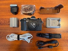 Olympus EM-5 Mark III - 3 OEM Batteries, Flash, Full kit 1.5k Shutter. Mint M43