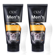 2 Pack Hair Removal Cream for Men Depilatory Cream for Unwanted Male Hair