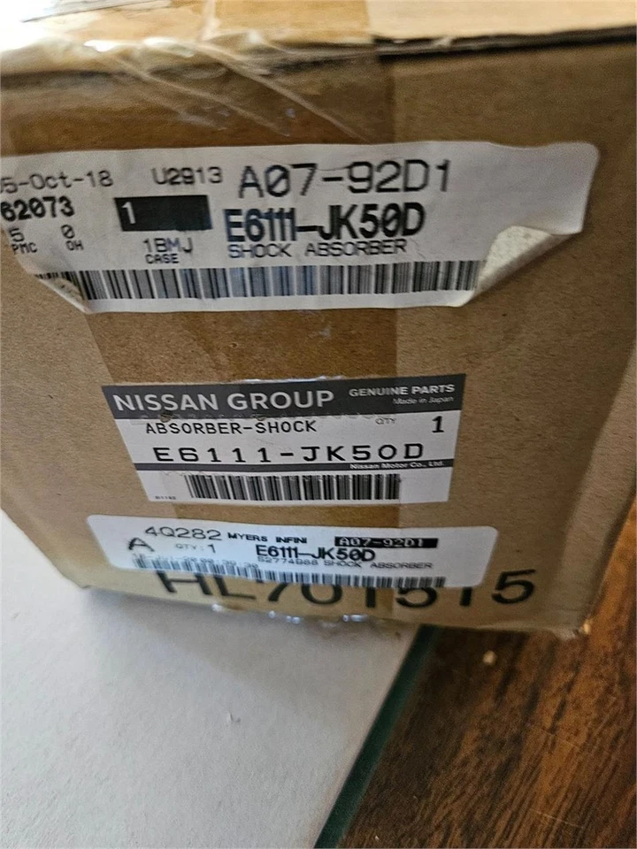 Amortiguador izquierdo E6111-JK50D 🆕 Se adapta a Infiniti G25 G37 Q40 2010-2015 🚗  Foto 2 de 3