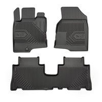 FußMatten Gummimatten No.77 FüR Chevrolet Captiva I 2006-2018 TPE Schwarz 3 Tlg