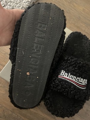Unisex Balenciaga Furry Slides | eBay