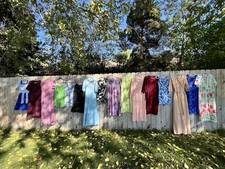 Lot Of 16 Vintage Dresses Mixed Sizes AS IS