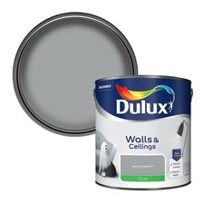 Dulux Walls & Ceilings Warm Pewter Silk Emulsion Paint, 2.5L 8.60 per litre