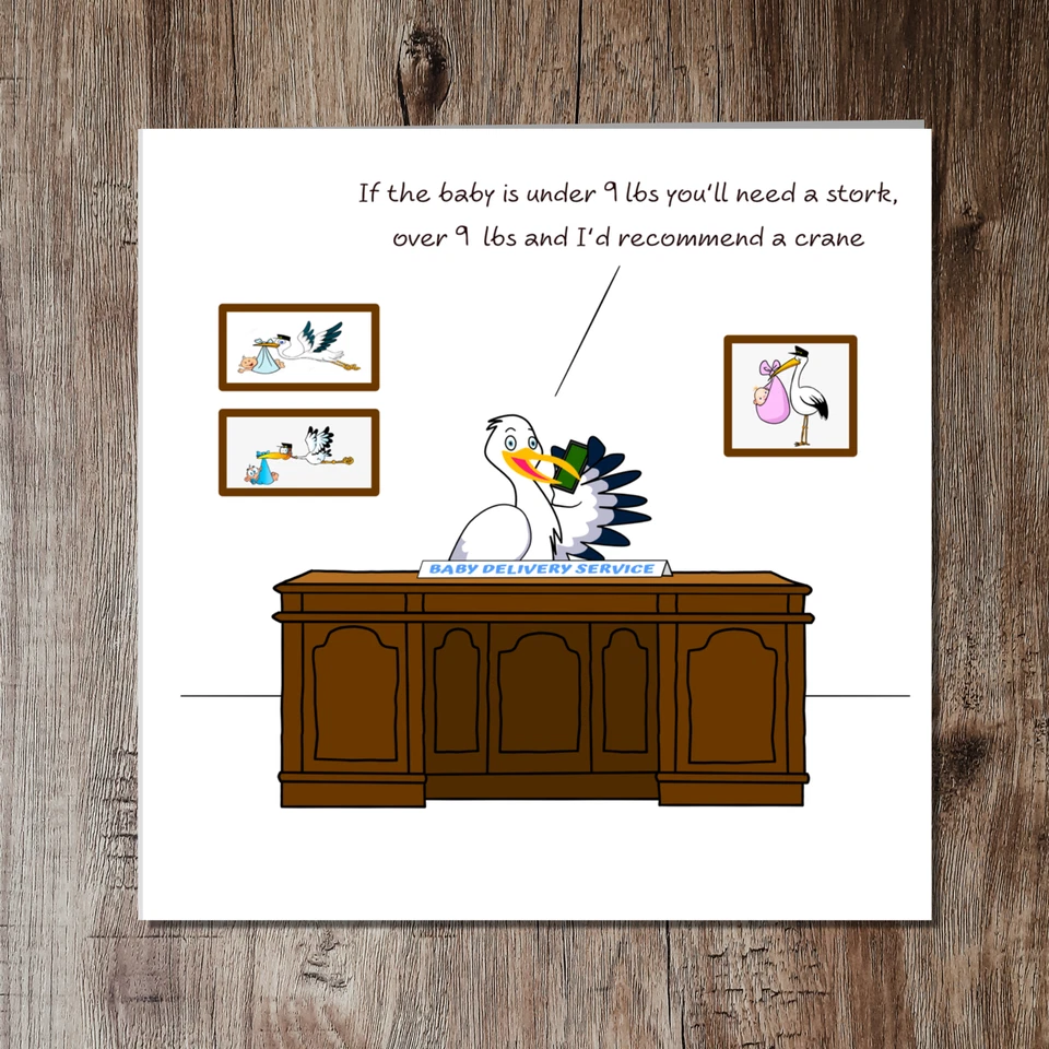 Funny New Baby Congratulations Card for New Parents Fun Humorous Pregnancy Card - Image 3 of 4