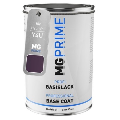 Autolack Dose spritzfertig für Hyundai Y4U Indigo Night Metallic Basislack 1,0L