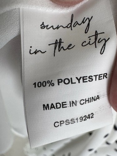 Sunday In The City Framed Frill Dress White & Black Spot Wrap Dress NEW Size 20 - Picture 9 of 20