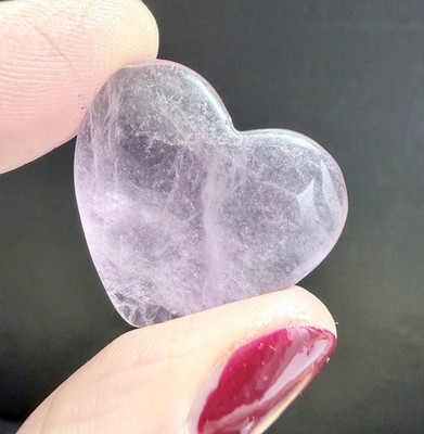 Crystal Candy Fluorite Mini Heart Heal spiritual pretty gift for her pink 15g 2