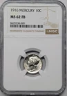 1916 MS62FB NGC Mercury Dime