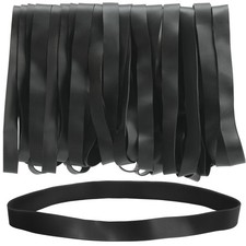 Large Rubber Bands, 30Pcs Size 107 Big Wide Elastic Bands, Heavy Duty Black