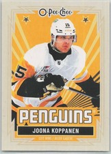 2025-26 O-Pee-Chee Retro #413 Joona Koppanen Pittsburgh Penguins