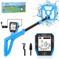 OMMO Kids Metal Detector with Funny LCD Display, Adjustable Height Azure  T...