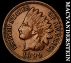 1899 Indian Head Cent - Scarce  Extra Fine  Better Date  No Reserve  #J8264