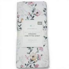 Pottery Barn Kids Crib Fitted Sheet Mischa Blossom 100 Organic Cotton Floral