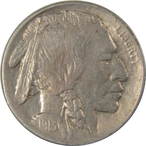 1913 S Type 1 Buffalo Nickel XF EF Extremely Fine SKU:I22845