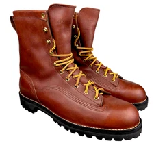 Danner Rainforest GTX Soft Toe Work Boots Brown Leather Made in USA Mens Sz 13 D