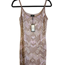 Adrianna Papell Women’s Beaded Cocktail Dress, Size 4P #1506 msrp $220