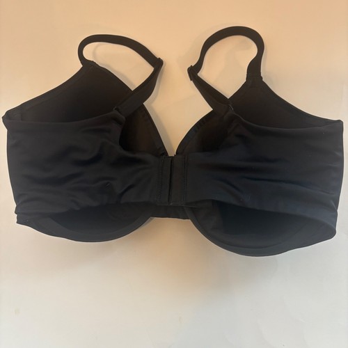 Bali Black T-Shirt Bra 36DD 3W11/3811 Hook & Eye Closure, Underwire, Adj Straps - Picture 2 of 9