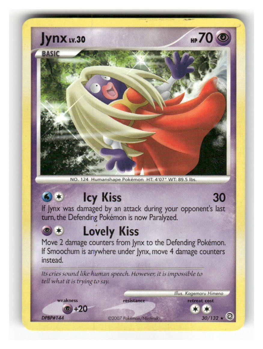 Jynx 30/132 Rare Secret Wonders Pokemon Moderately Played