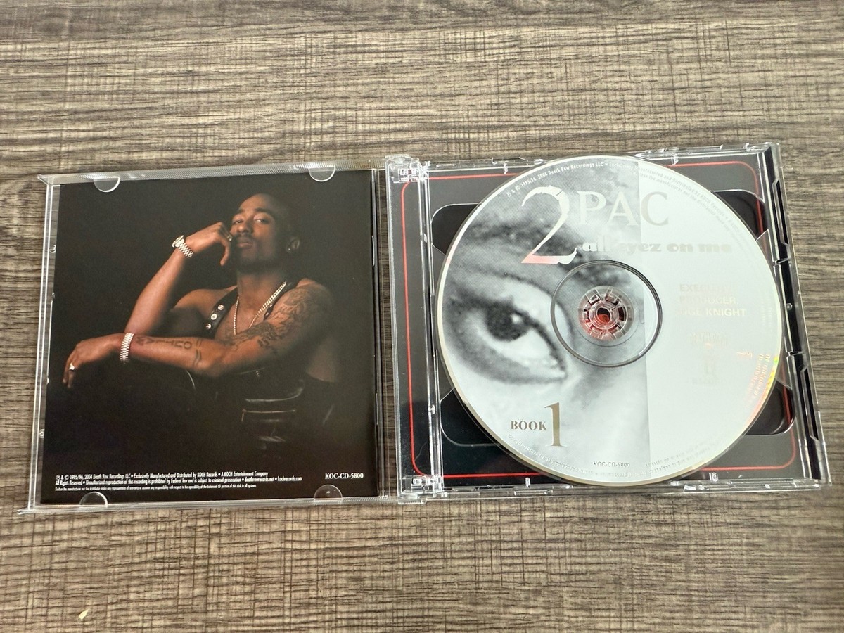 2Pac All Eyez on Me CD Hip-Hop Gangsta Rap Album 1996 Double Disc