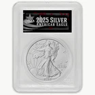 2025-(P) Silver Eagle, Eagle  MS-70 PCGS   (FDI, Black)
