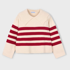 Mayoral Girls Pullover gestreift mit Reverskr...