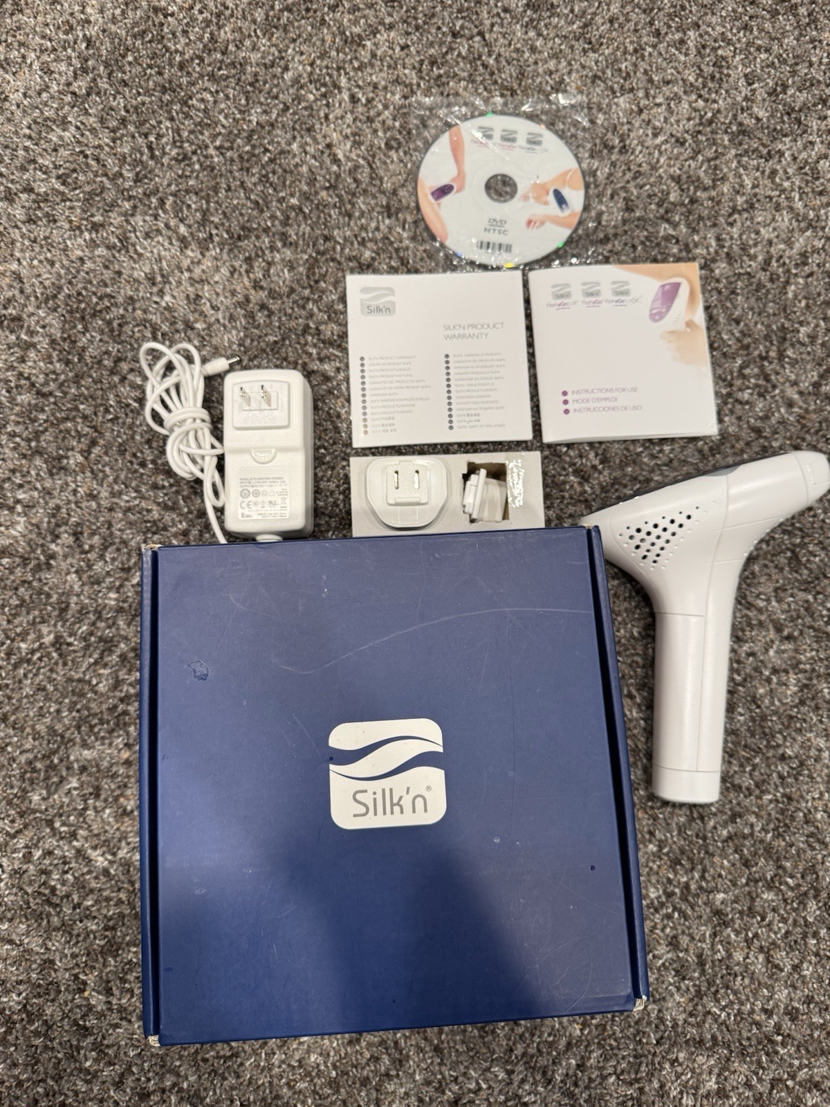 Silk'n Flash And Go Laser Permanent Hair Removal Home Portable System W/ Cord