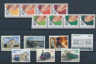 LT16567 Luxembourg 2005 self adhesives railroads & landscapes lot MNH
