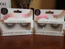 2 X Lilly Lashes Luxury Synthetic Lite Reusable Handmade Lashes New in Box