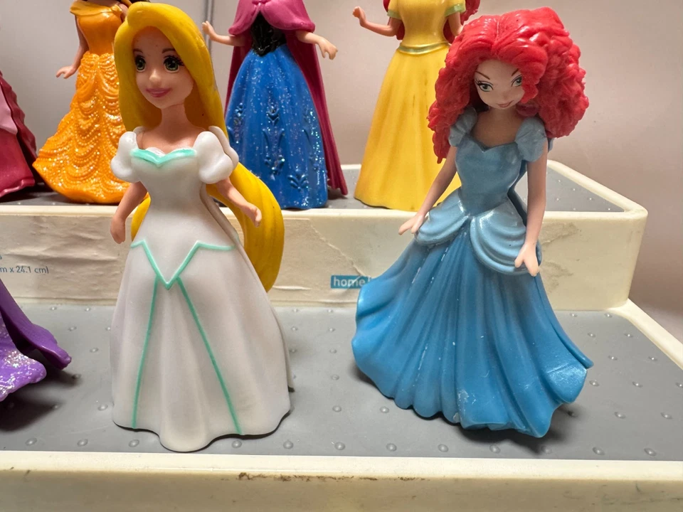 large lot disney princess magic clip dolls figures cake toppers Glitter VGUC - Image 4 of 4