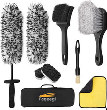 9PCS Wheel Detailing Cleaning Kit Metal-Free Scratch-Free Rim Brush