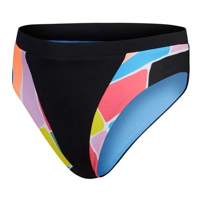 Speedo - Bas de maillot de bain à taille haute motif/style blocs de (GT34239) - Photo 1/4
