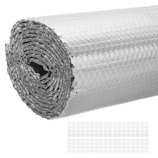 47.2IN x 15FT Reflective Bubble Insulation Sheet Double Aluminum Foil