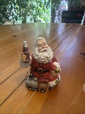 2001 Coca Cola Santa Coke Bottle Toy Train Christmas Tree Ornament Vintage