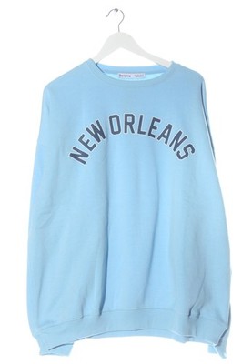 BERSHKA Felpa Donna Tuta da ginnastica Taglia IT 44 blu stile