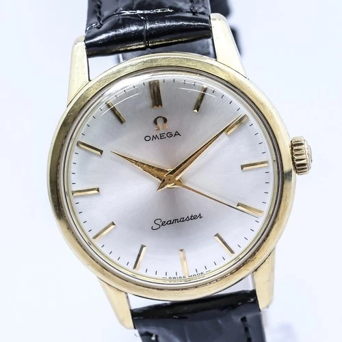 Vintage 1962 **NEAR MINT** OMEGA Seamaster Cal.286 Manual Winding Gold 35mm Mens