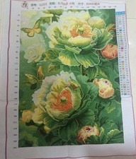 Handmade Finished completed cross stitch pieces  20''x 28'' Unframed New