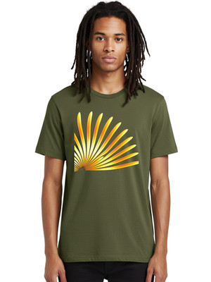 Sunburst-2 Mens Graphic Tee, 100% Cotton, Casual Summer Wear