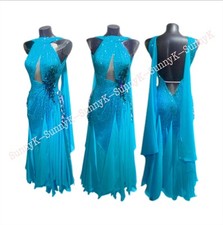Handmade Dance Dress/Standard Ballroom Competition smooth Waltz Tango Costume