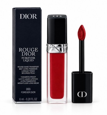 DIOR ROUGE DIOR FOREVER LIQUID SHADE 999 FOREVER DIOR NEW IN BOX 0.20 OZ