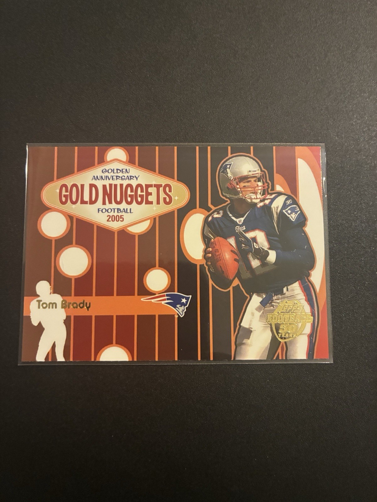 2005 Topps Chrome - Golden Anniversary Gold Nuggets Tom Brady #GN4