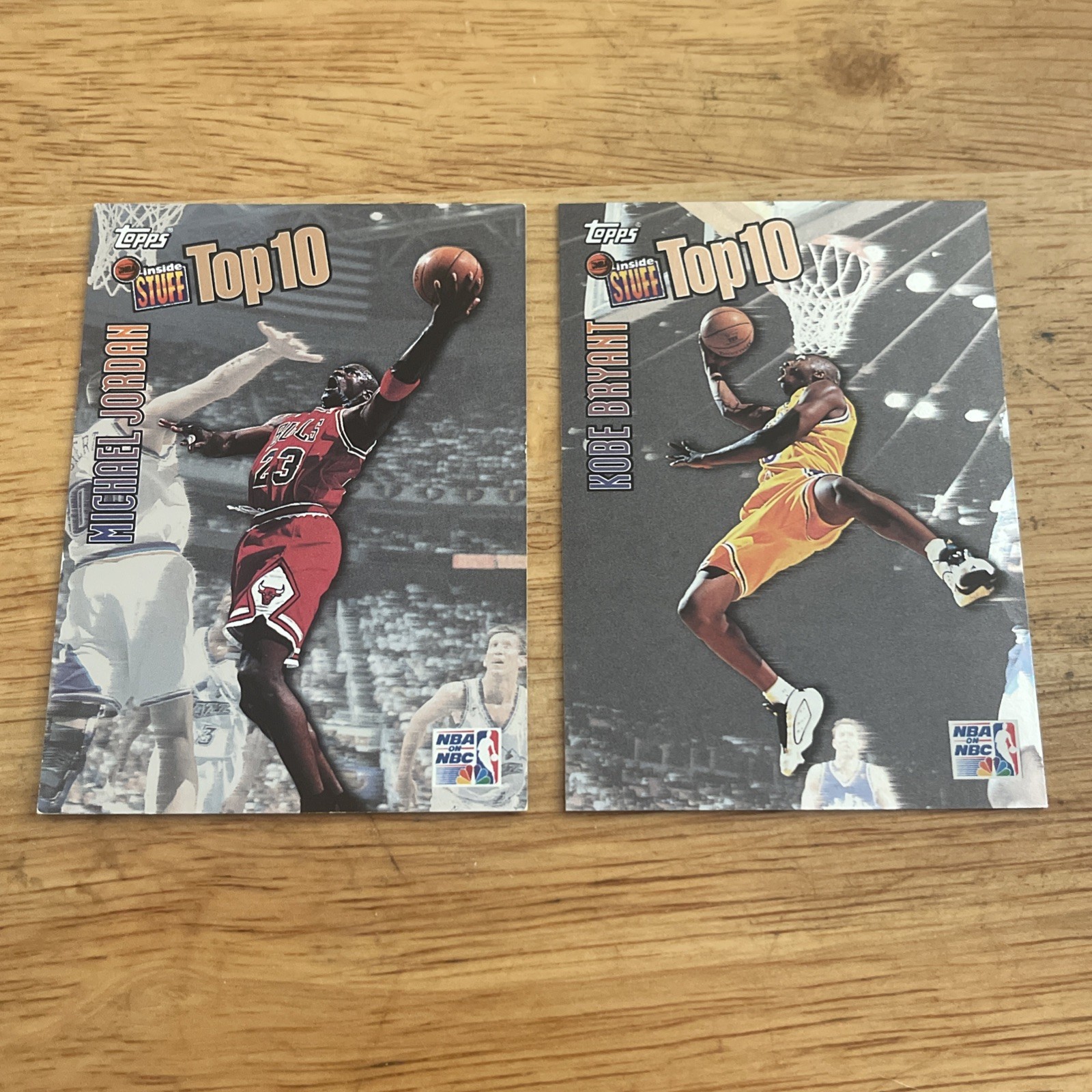 1997-98 Topps Michael Jordan & Kobe Bryant Inside Stuff Top 10 #IS1 Bulls MVP