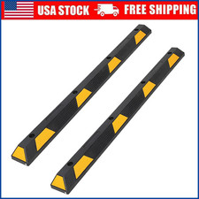 2 Pack Heavy Duty Curb Parking Garage Floor Stopper 72 Inch Rubber Parking Curb