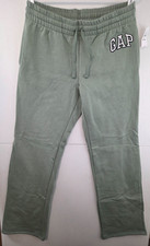 Gap Womne's Medium Gasoline Green Gap Logo Straight Sweatpants NWT 49.99
