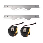 2pcs Wheel Toe Alignment Calibration Plates Carbon Steel Measurement Tool Set
