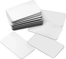 50 Pcs 3 X 5 Inch Dry Erase Magnetic Labels Dry Erase Magnets Reusable Name Tags