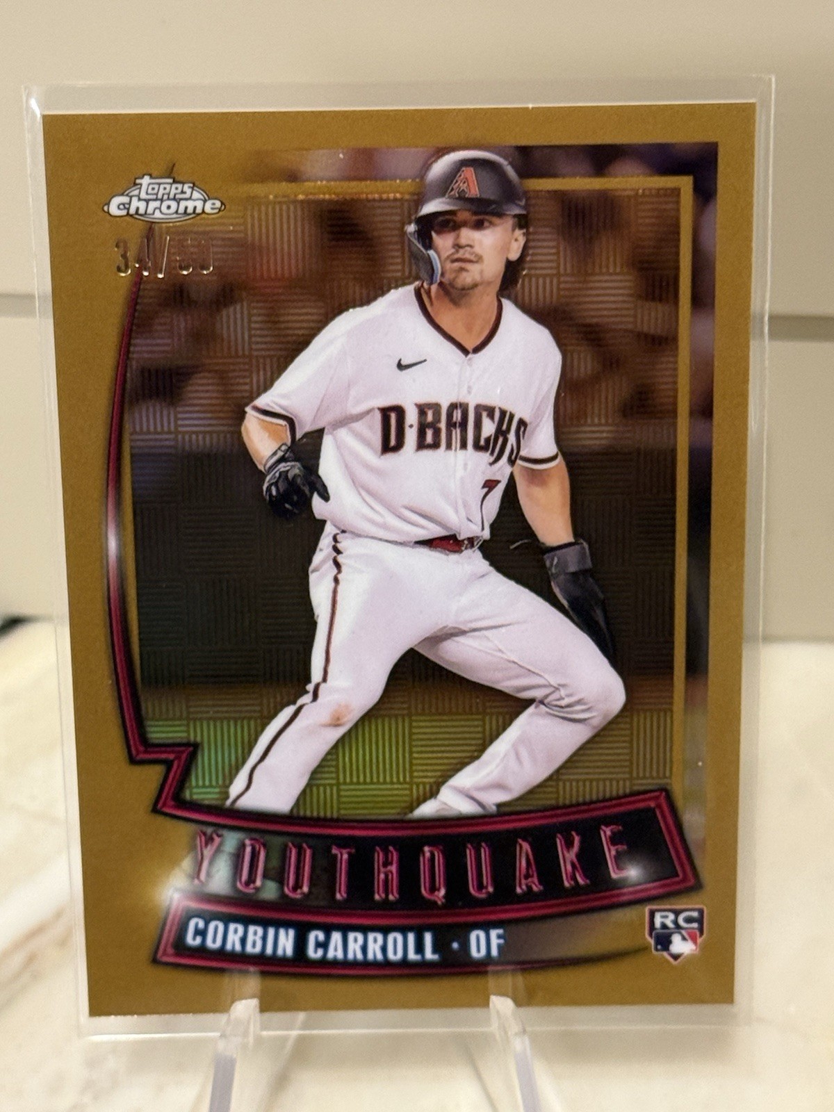 2023 Topps Chrome - Youthquake Corbin Carroll #YQ-21 Gold Refractor /50 (RC)