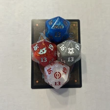OVERSIZED D20 SPINDOWN Die Lot of 4 Magic the Gathering MTG