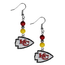 Siskiyou Sports NFL Fan Bead Dangle Earrings