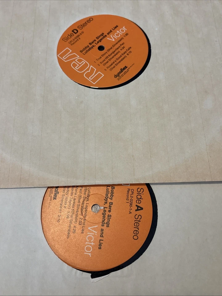Bobby Bare Sings Lullabys Legends and Lies Vinyl 2-LP RECORD CPL2-0290 1973 - Image 4 of 4