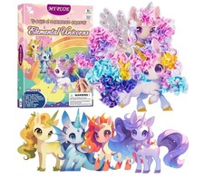 Poke Art Kits for Girls, Arts and Crafts for Kids 4-8, DIY Creative Activity ...
